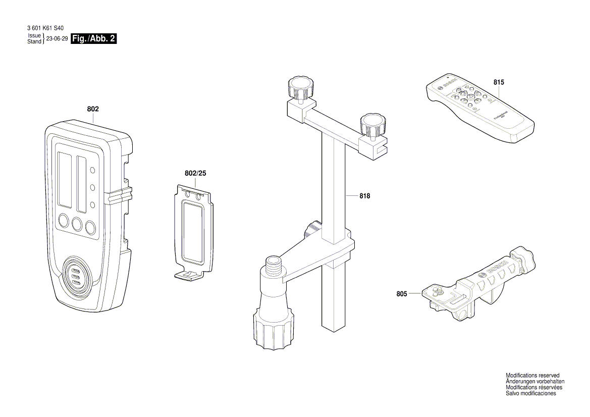New Genuine Bosch 2610A16661 Mounting Bracket