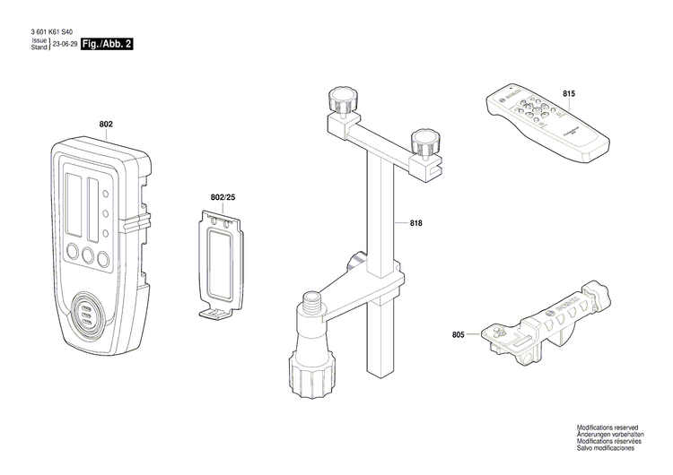 New Genuine Bosch 2610A16661 Mounting Bracket