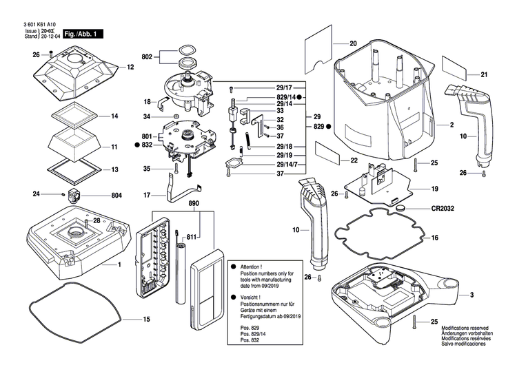 New Genuine Bosch 2610A16715 Power supply unit