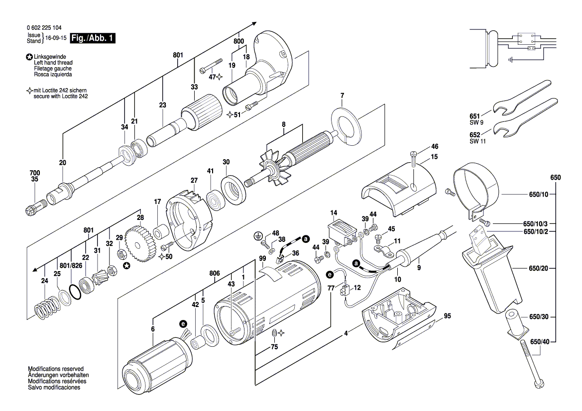 New Genuine Bosch 2910091046 Pan head screw
