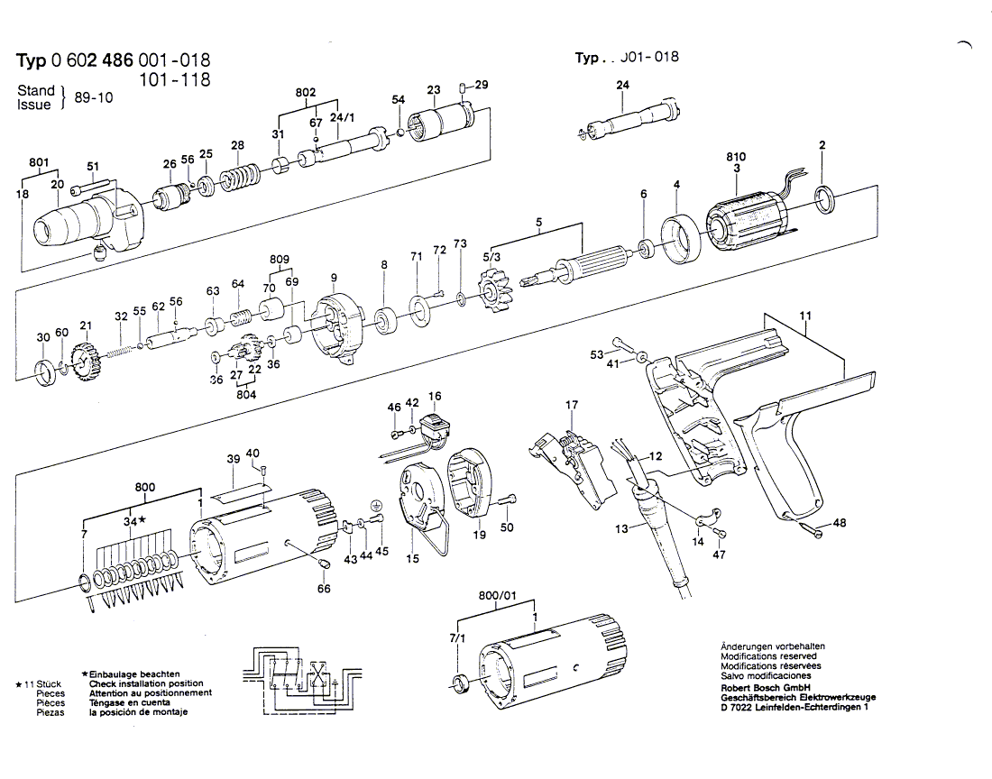 New Genuine Bosch 2910091047 Pan head screw