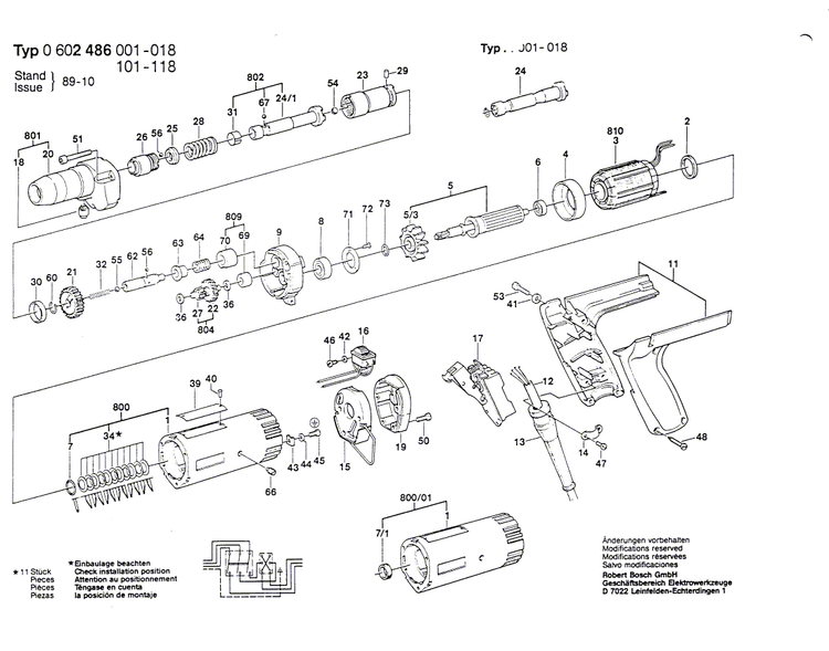 New Genuine Bosch 2910091047 Pan head screw