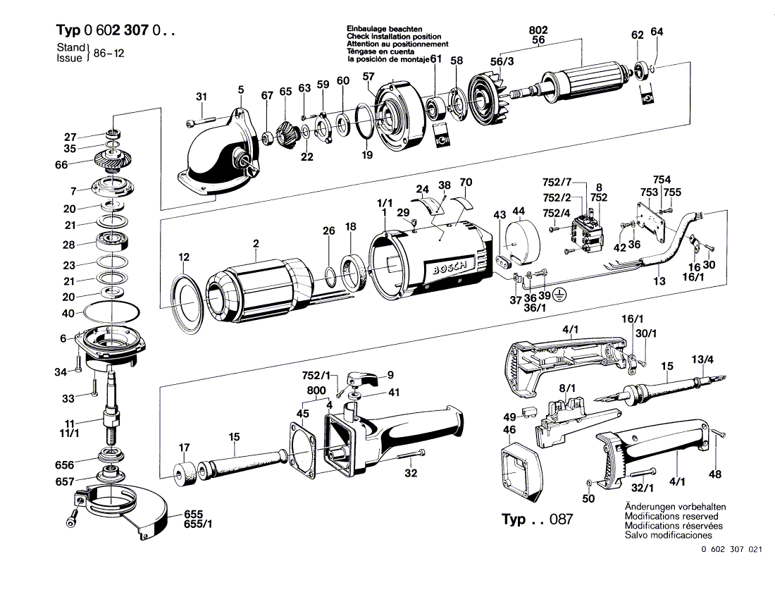 New Genuine Bosch 2910110122 Pan head screw