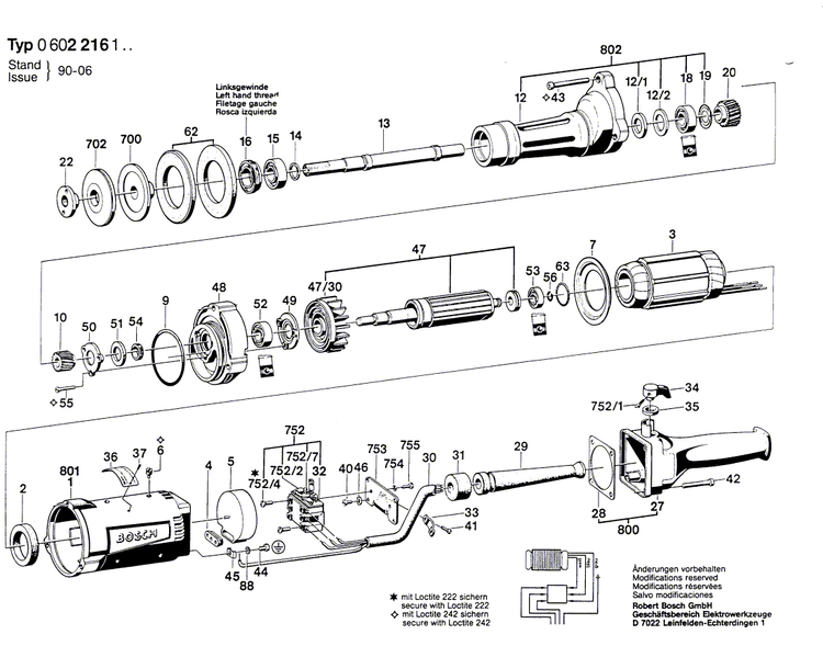 New Genuine Bosch 2910141215 Hex Socket Head Cap Screw