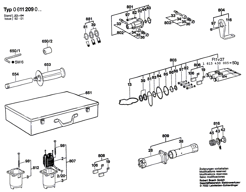 New Genuine Bosch 2910141244 Hex Socket Head Cap Screw