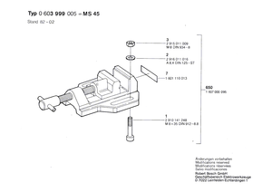 New Genuine Bosch 2910141248 Hex Socket Head Cap Screw