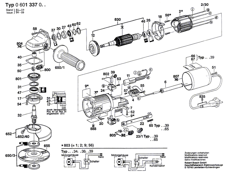 New Genuine Bosch 2910211007 Tapping Screw