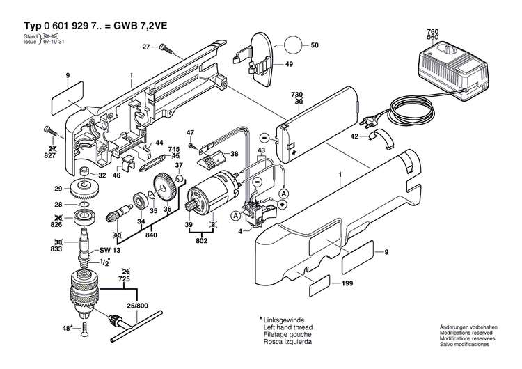 New Genuine Bosch 2910641050 Oval-Head Screw