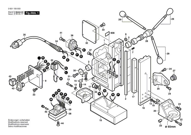 New Genuine Bosch 2910891116 Raised counters head scre