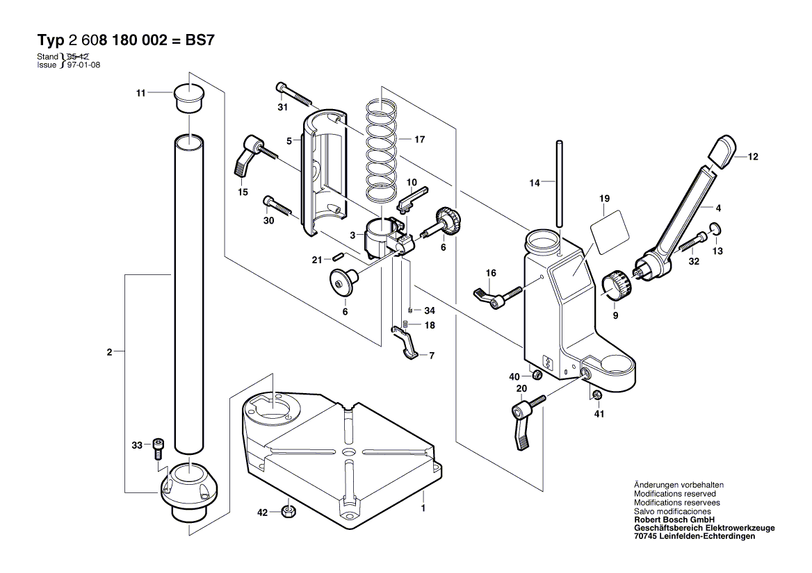 New Genuine Bosch 2912060118 Set screw