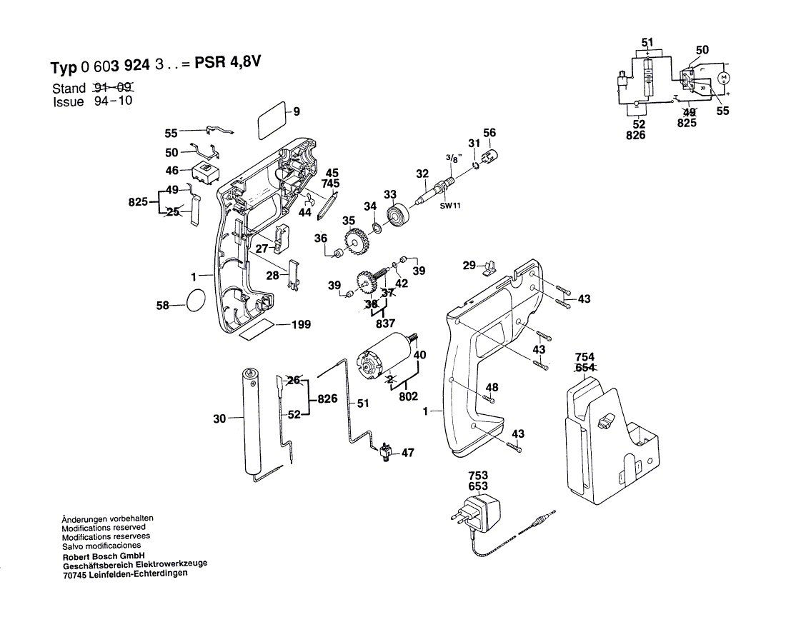 New Genuine Bosch 2912401006 Tapping Screw