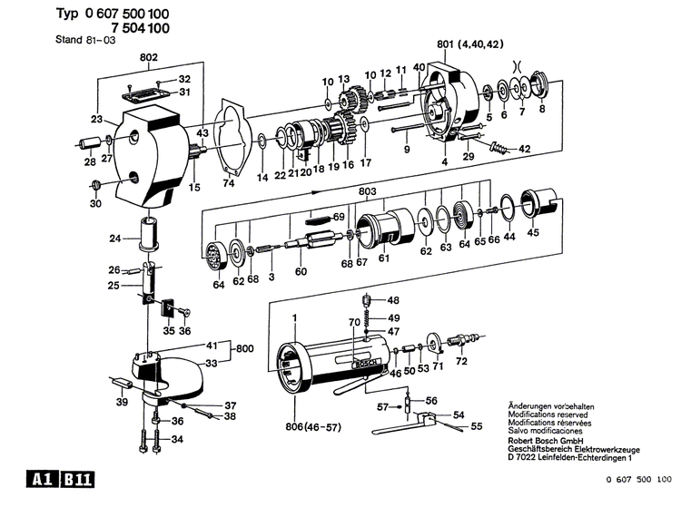 New Genuine Bosch 2917500083 Straight Pin