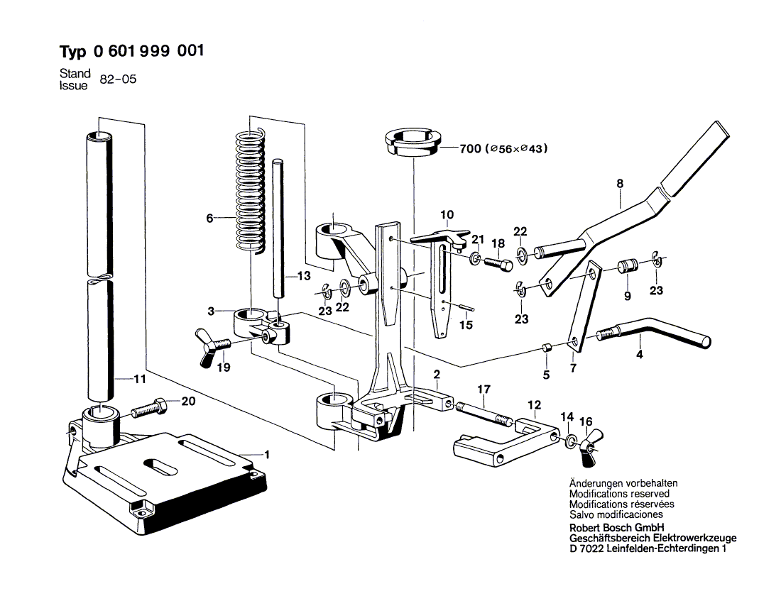 New Genuine Bosch 2917500094 Straight Pin