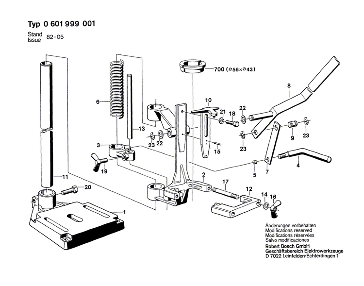 New Genuine Bosch 2917500094 Straight Pin