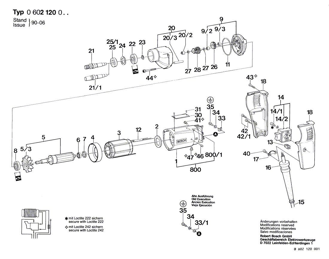New Genuine Bosch 2917500122 Straight Pin