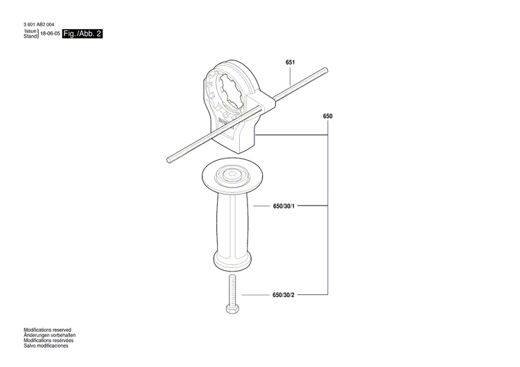 New Genuine Bosch 2917530106 Straight Pin