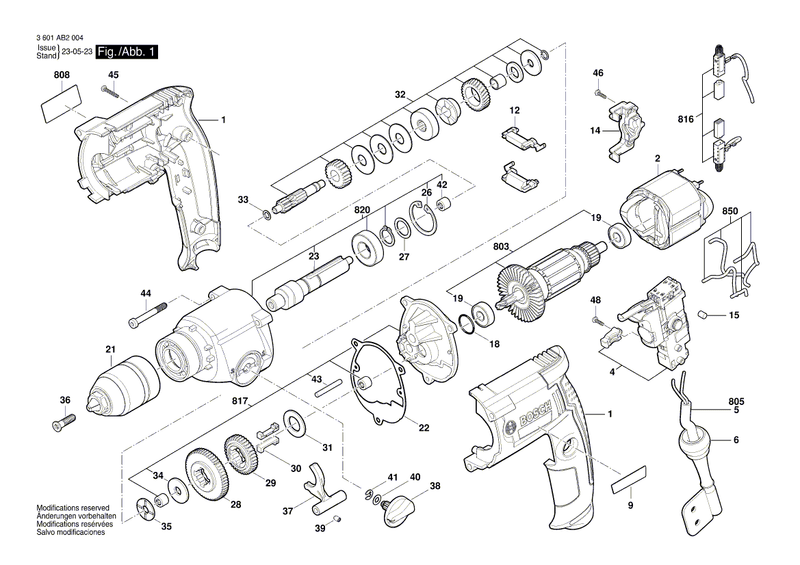 New Genuine Bosch 2917530106 Straight Pin
