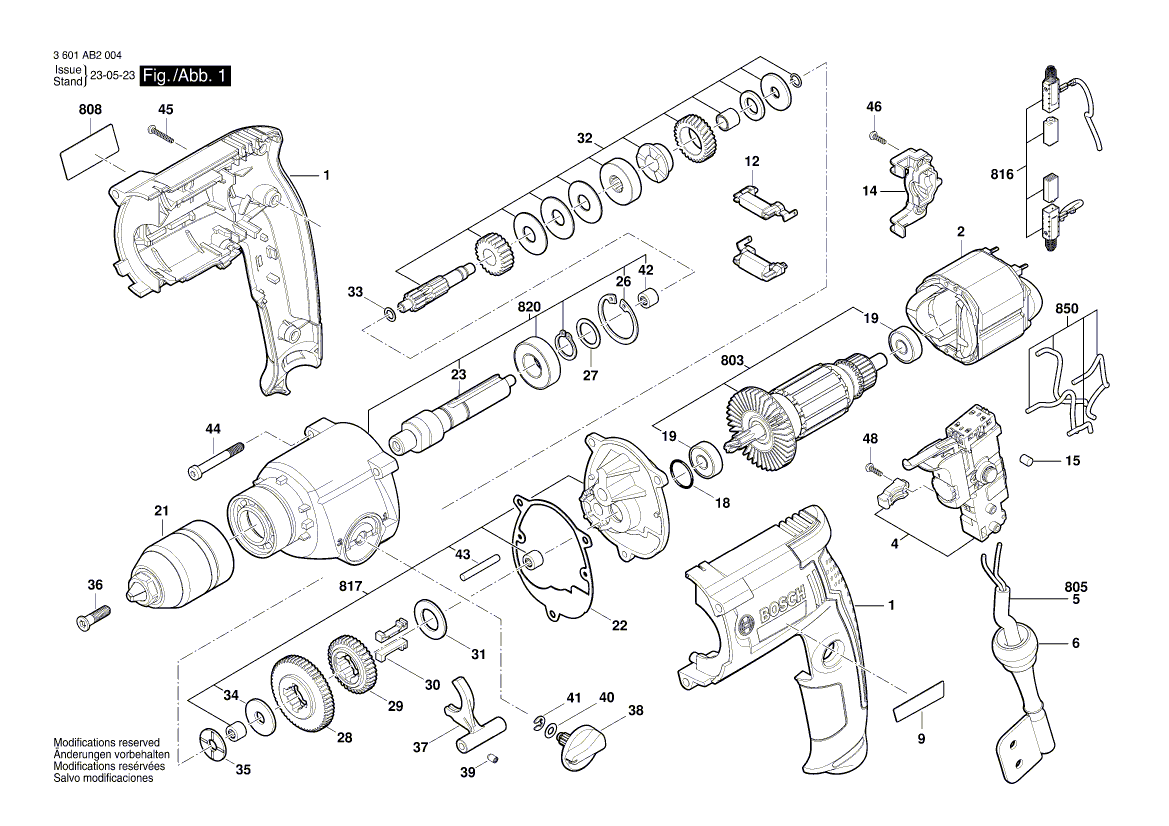 New Genuine Bosch 2917530106 Straight Pin