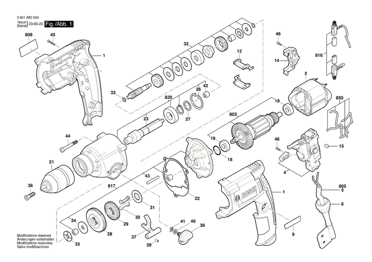 New Genuine Bosch 2917530106 Straight Pin