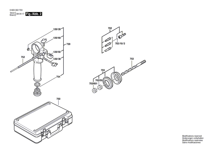 New Genuine Bosch 2917550133 Straight Pin