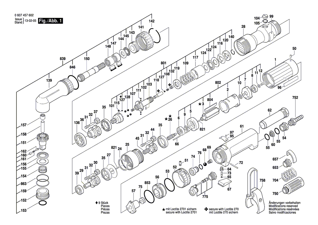 New Genuine Bosch 2917610086 Straight Pin