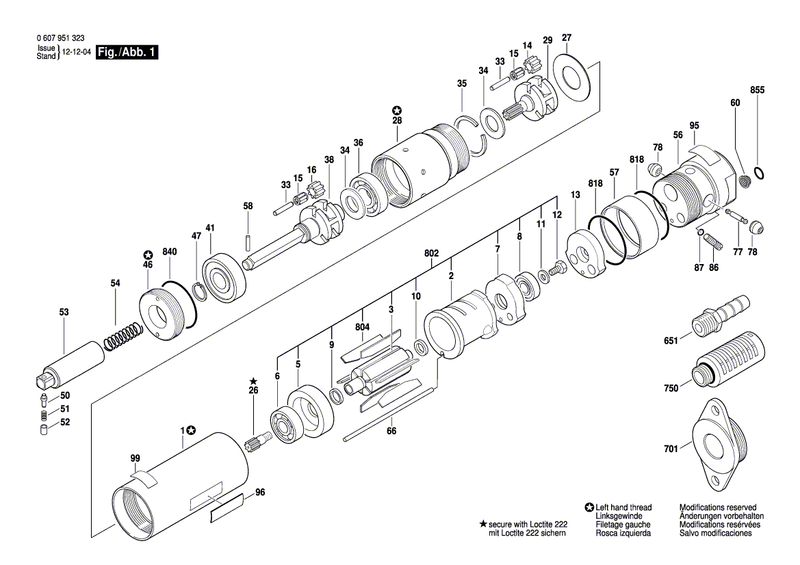 New Genuine Bosch 2917760077 Slotted Spring Pin