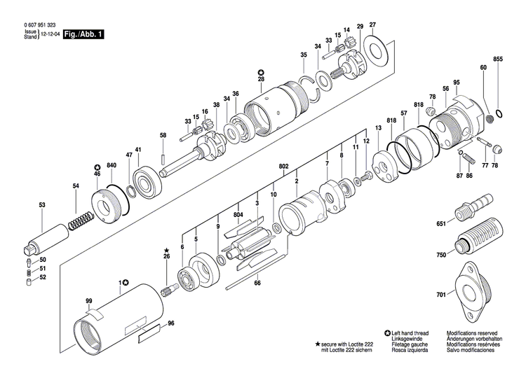 New Genuine Bosch 2917760077 Slotted Spring Pin