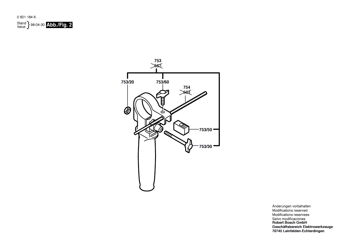 New Genuine Bosch 2917780101 Slotted Spring Pin