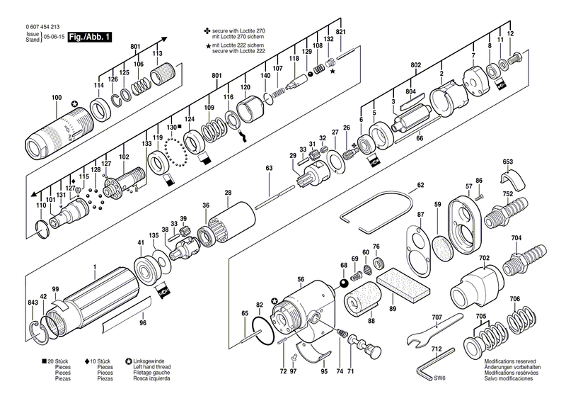 New Genuine Bosch 2917800015 Coiled Spring Pin