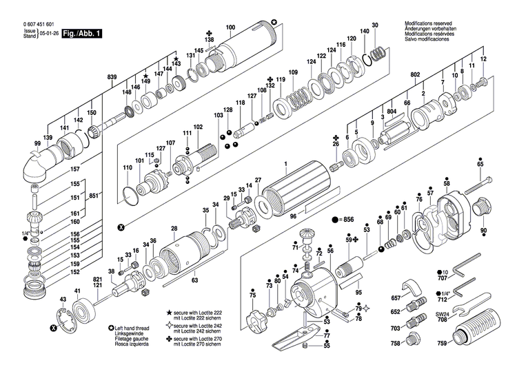 New Genuine Bosch 2917800033 Coiled Spring Pin