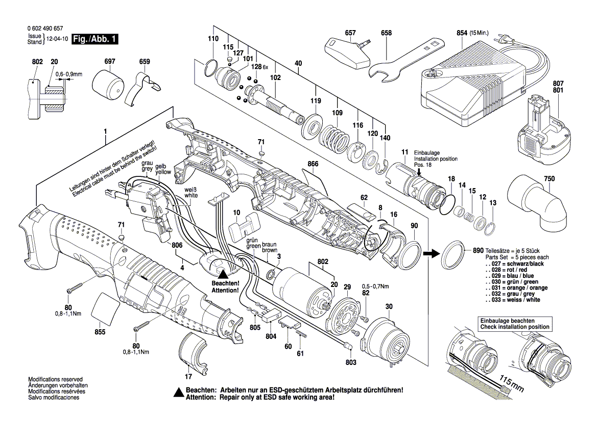 New Genuine Bosch 3600106026 Ring