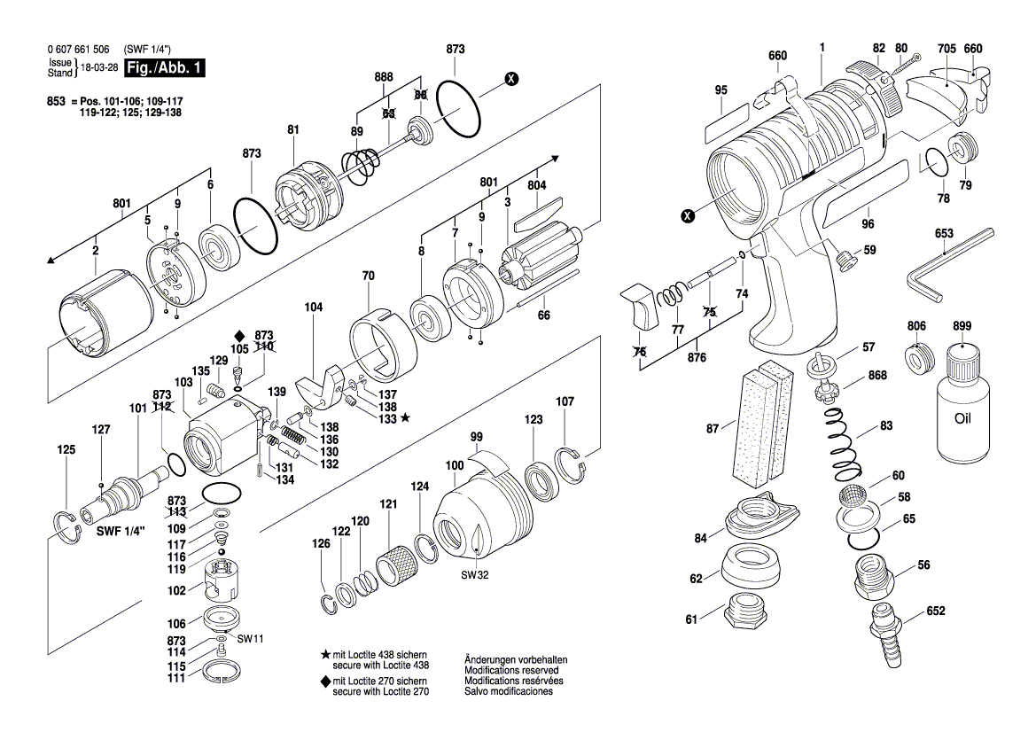 New Genuine Bosch 3600119028 Spring retaining ring