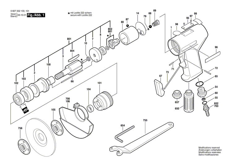 New Genuine Bosch 3600200000 Spacer Ring