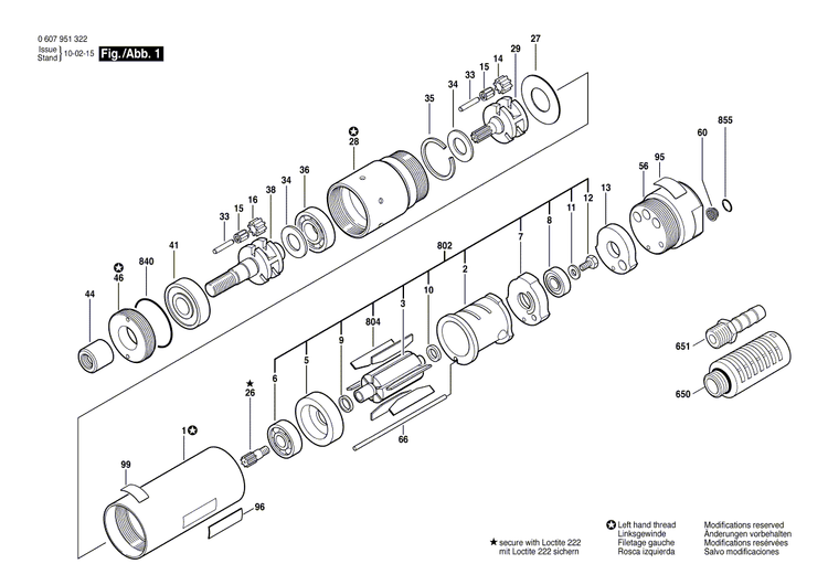 New Genuine Bosch 3600202011 Spacer Ring