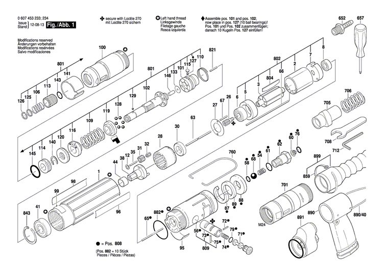 New Genuine Bosch 3600209013 Spacer Ring