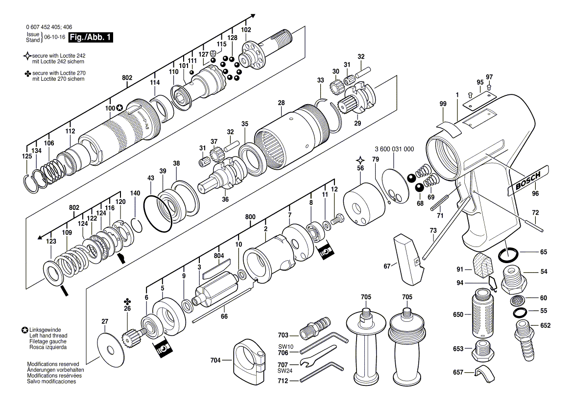 New Genuine Bosch 3600210006 O-Ring