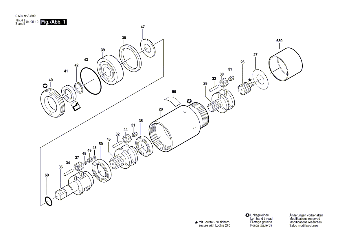 New Genuine Bosch 3600210054 O-Ring