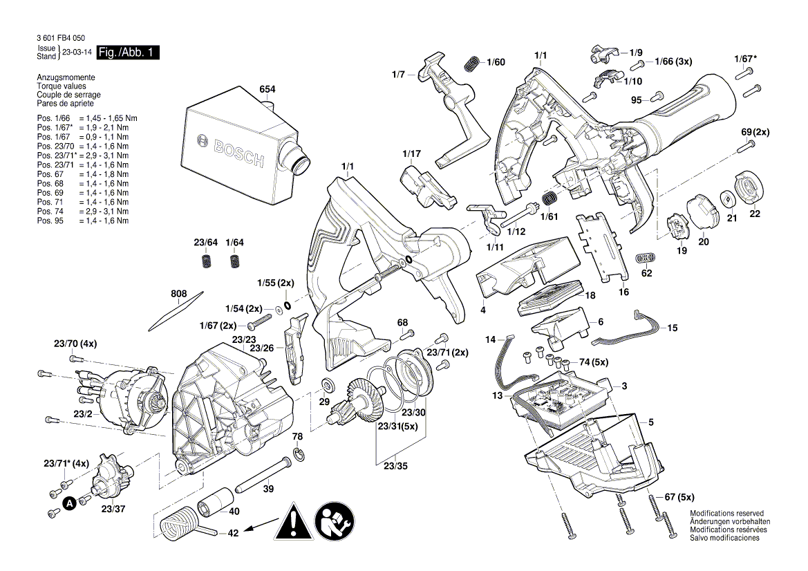 New Genuine Bosch 3600210136 O-Ring