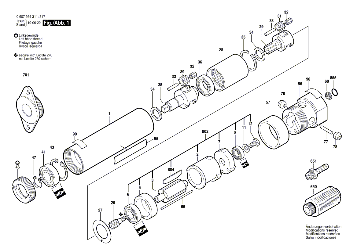 New Genuine Bosch 3600224002 Retaining ring