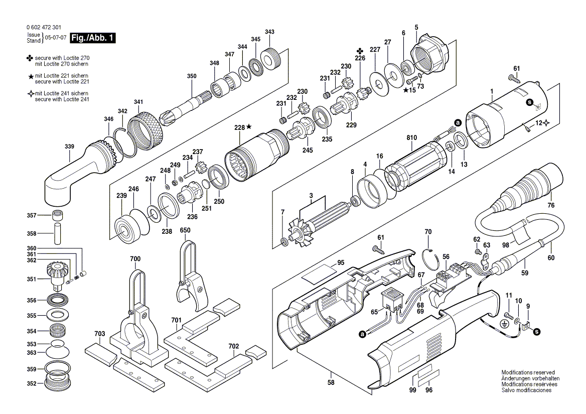 New Genuine Bosch 3600224017 Retaining ring
