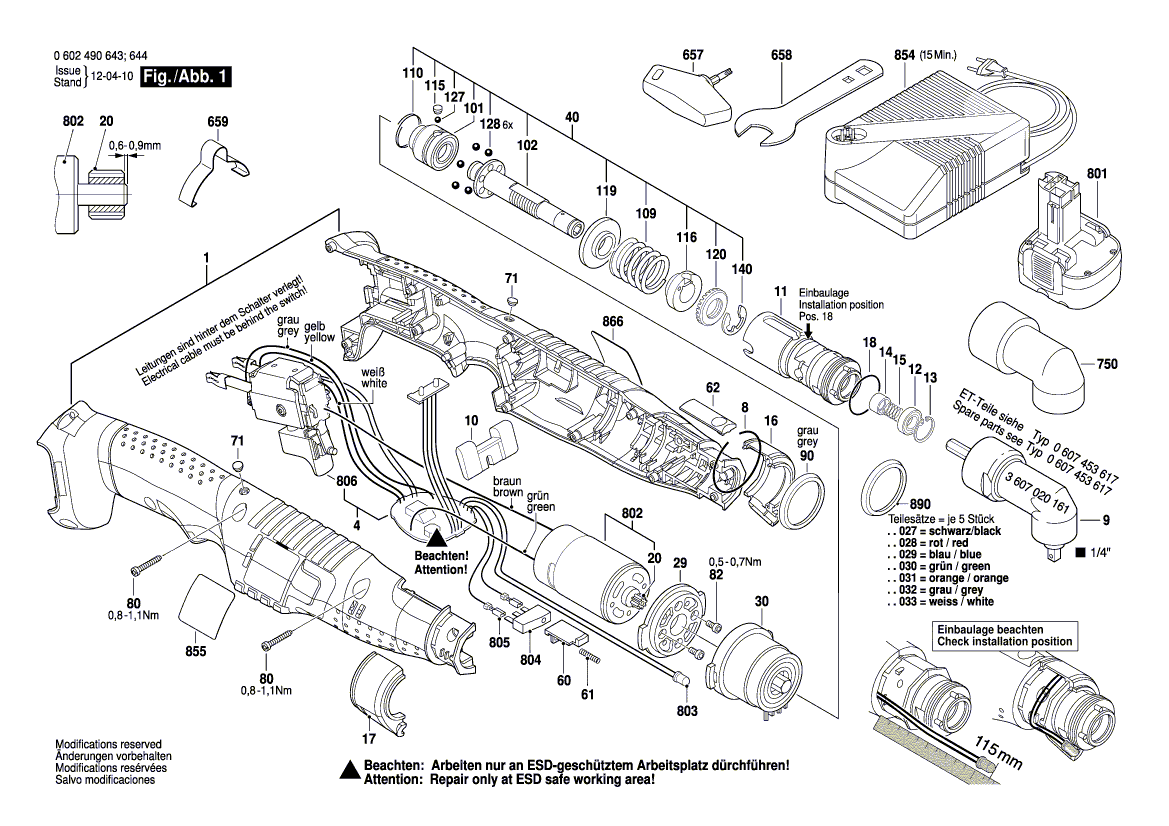 New Genuine Bosch 3600224053 Retaining ring
