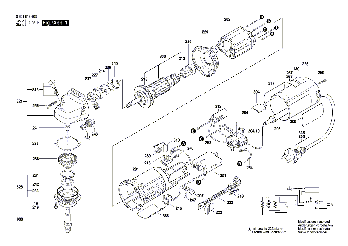 New Genuine Bosch 3600300028 Spacer Sleeve