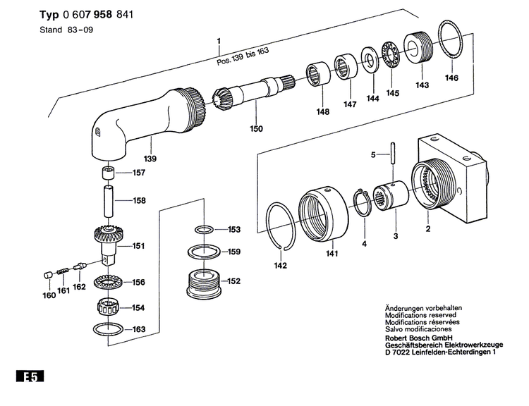 New Genuine Bosch 3600360002 Union Nut