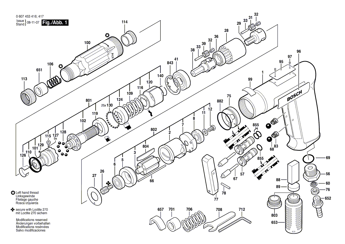 New Genuine Bosch 3600364002 Guide Sleeve
