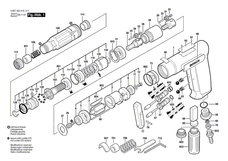 New Genuine Bosch 3600364002 Guide Sleeve