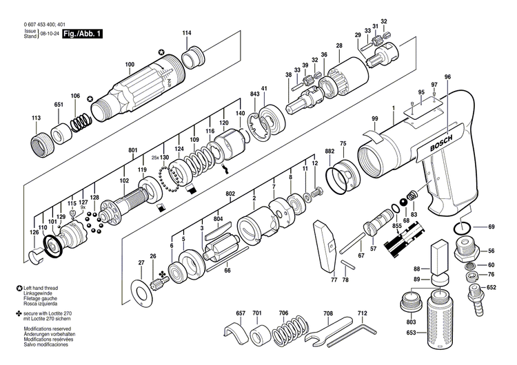 New Genuine Bosch 3600364005 Guide Sleeve