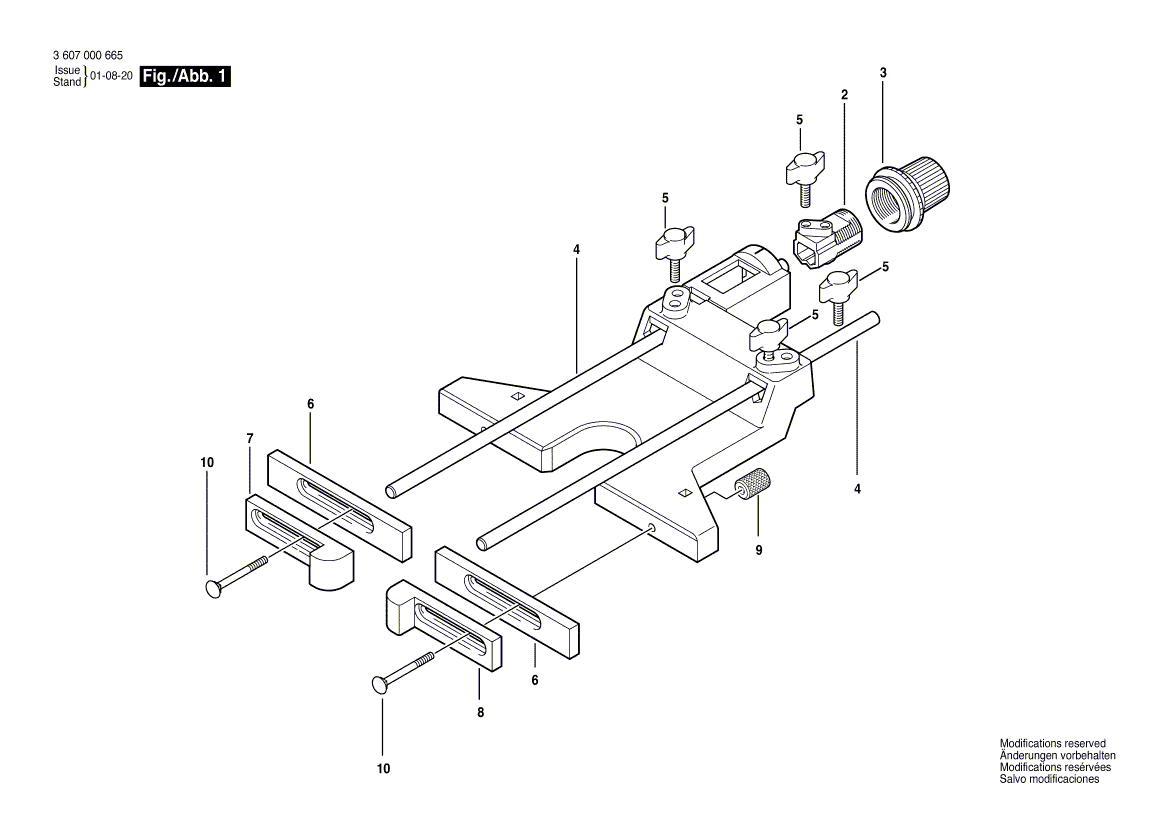 New Genuine Bosch 3600400508 Locking Piece