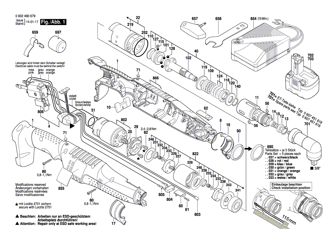 New Genuine Bosch 3600423004 Sleeve