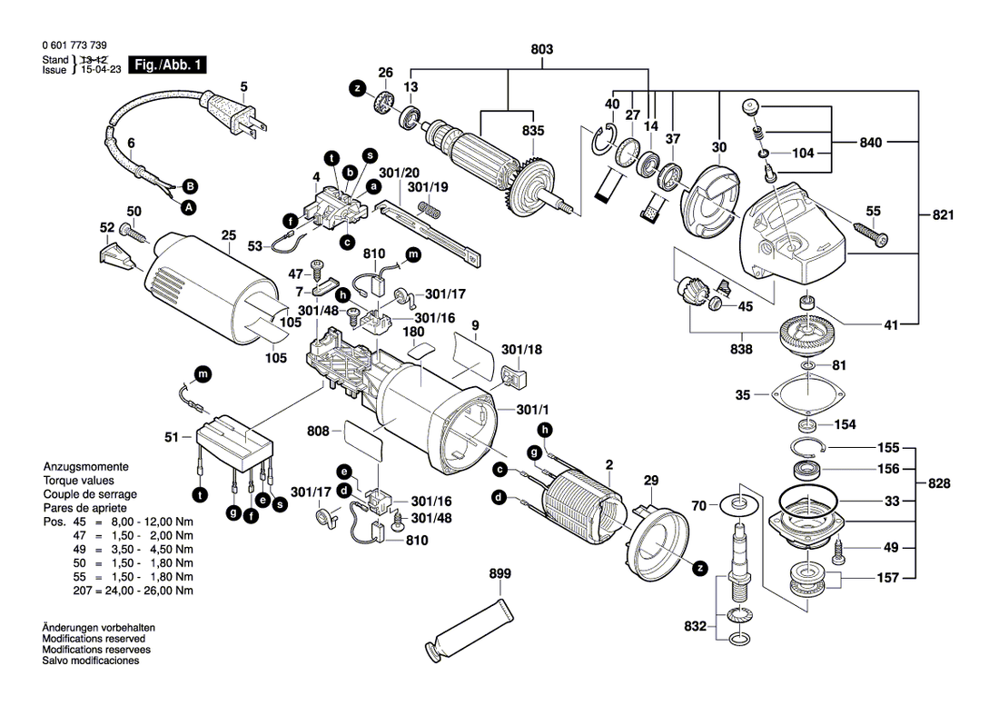 New Genuine Bosch 3600508039 Plug
