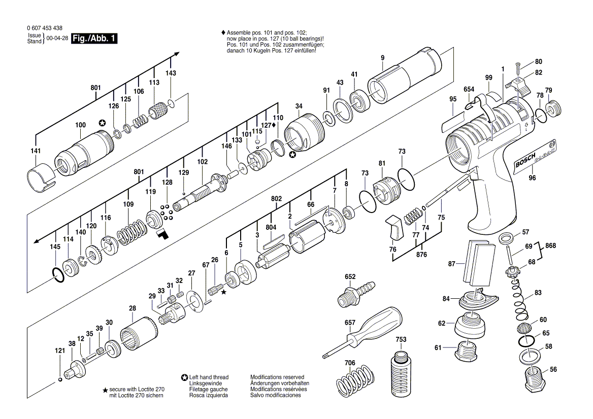 New Genuine Bosch 3600700050 Intermediate housing
